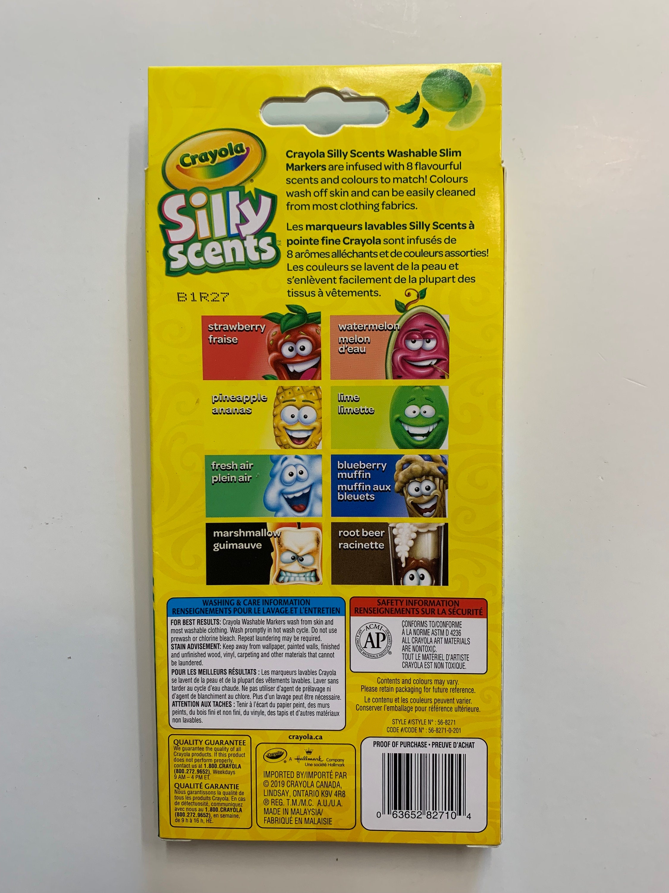 Crayola Silly Scents Slim Markers, Washable Scented Markers For Kids, 10  Pieces 