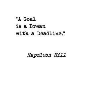 Quote Print, Printable Quote, Wall Art, Vintage Typewriter Print, Motivational Quote, Napoleon Hill