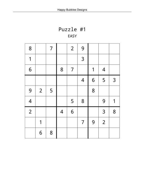 Sudoku easy | Metal Print