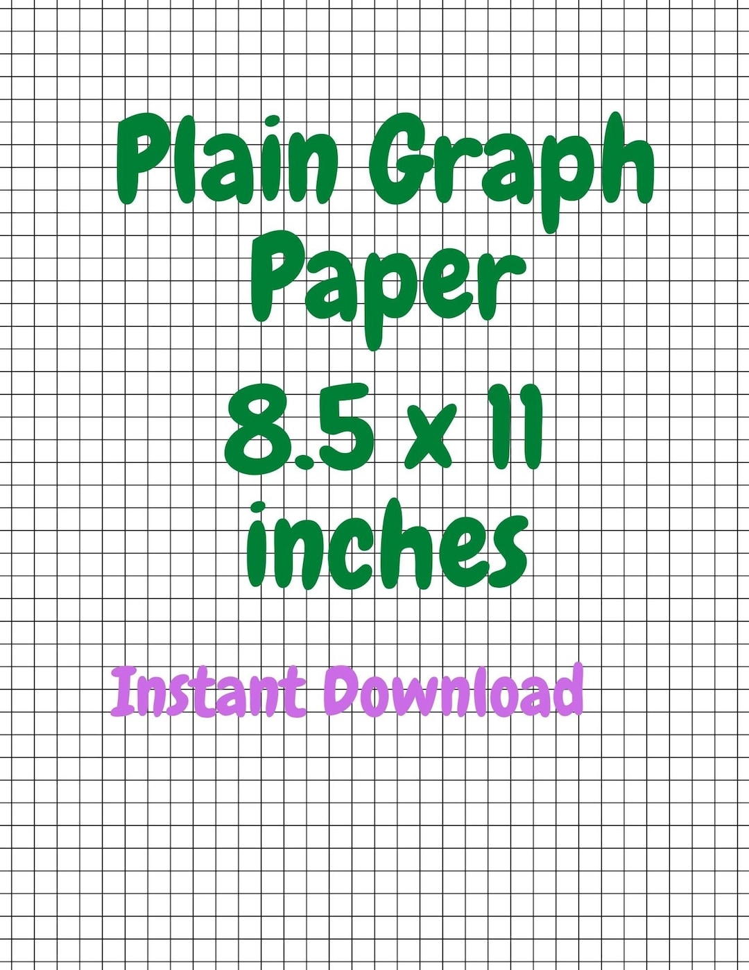 plain-graph-paper-instant-download-8-5-x-11-inches-etsy