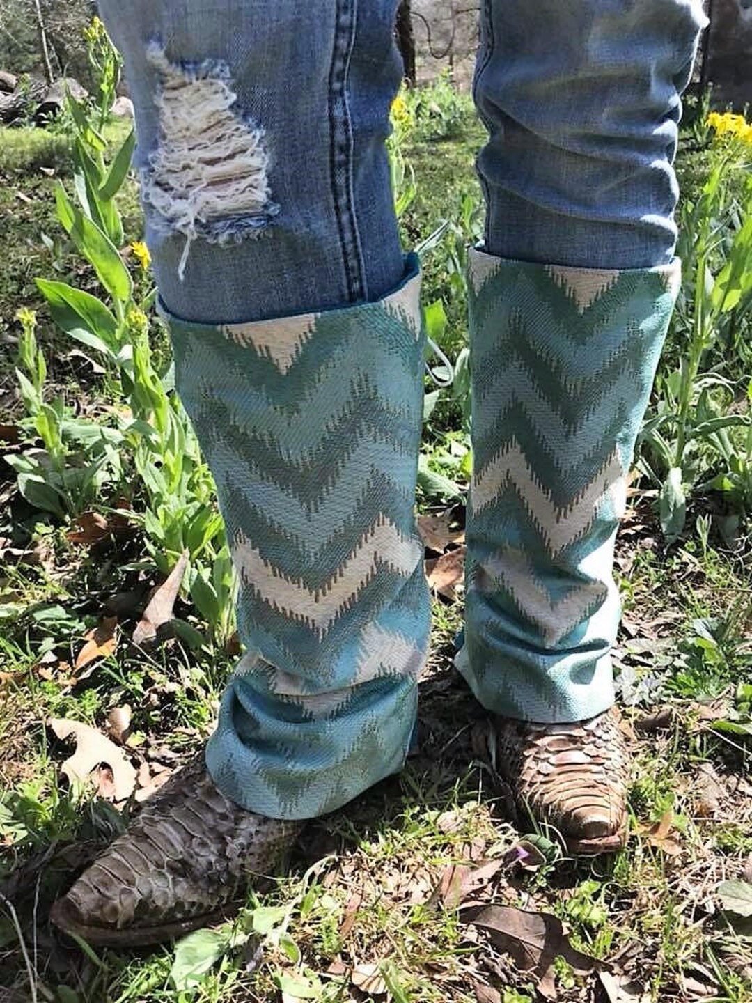 NEW boot Blanketsturquoise Chevron Boot Blankets Etsy
