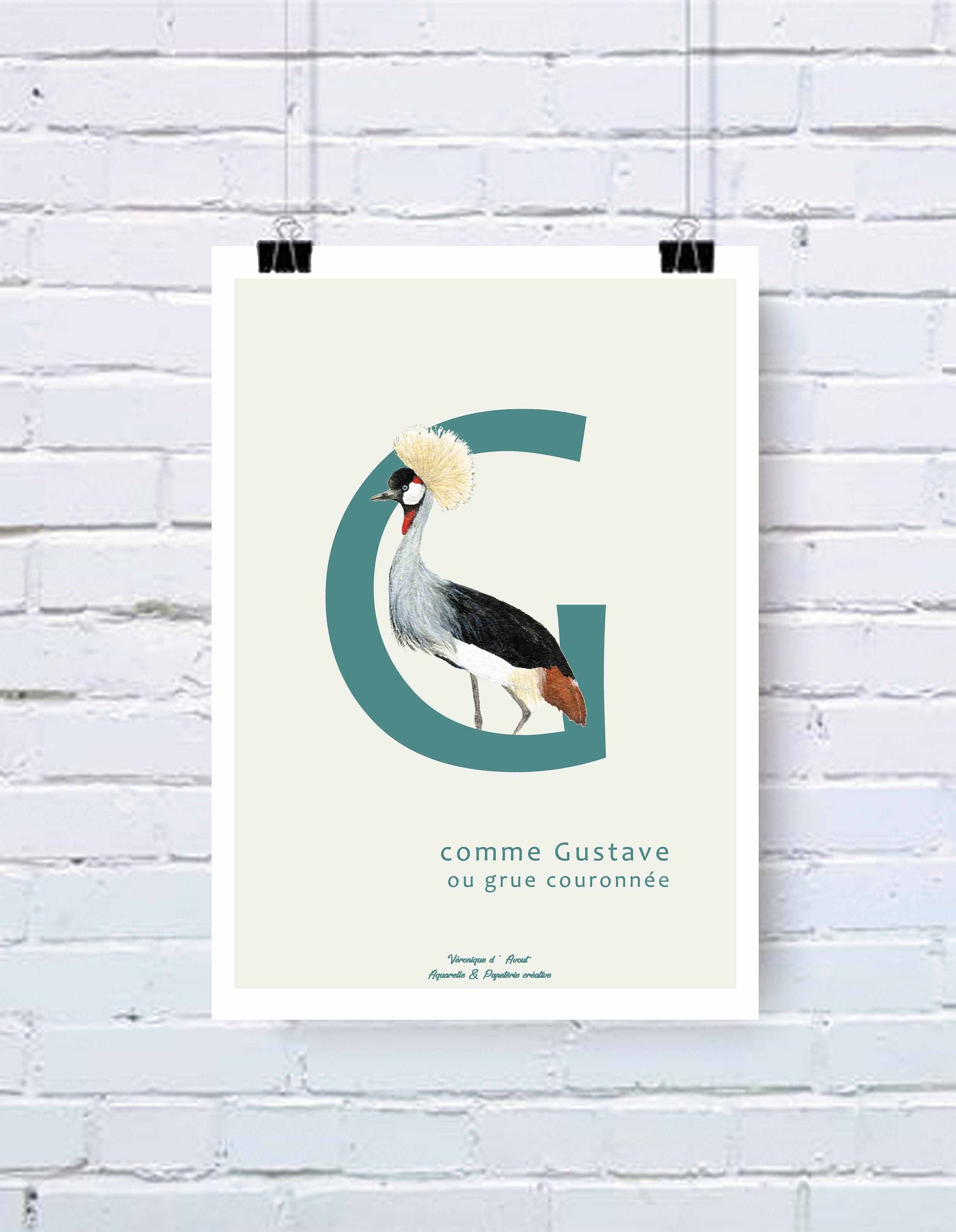 Affiche Lettre Prénom à Personnaliser