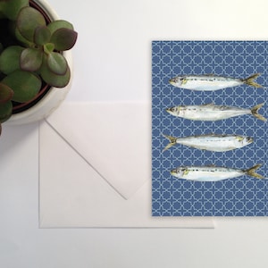 Sardine greeting card