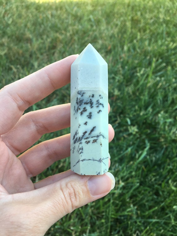 Brews Jade Gemstone Tower Healing Crystals Green Gemstones Etsy