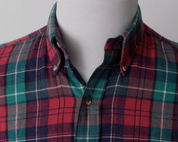 Vintage 90s Gant Shirt Men's Plaid Flannel Cambri… - image 3