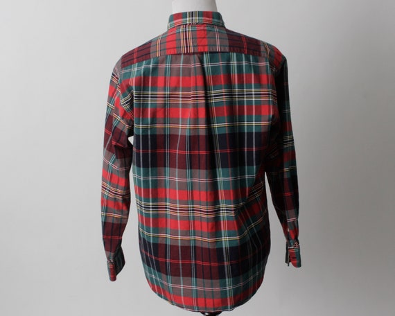 Tommy hilfiger best sale green plaid shirt