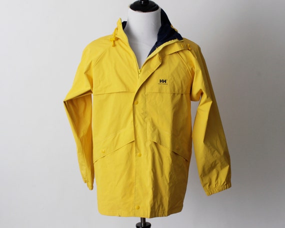 Helly Hansen Jacket Men's Yellow Rain Parka Hood … - image 2