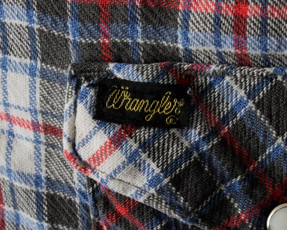 Vintage Men's Shirt Wrangler Plaid Western Cowboy… - image 4