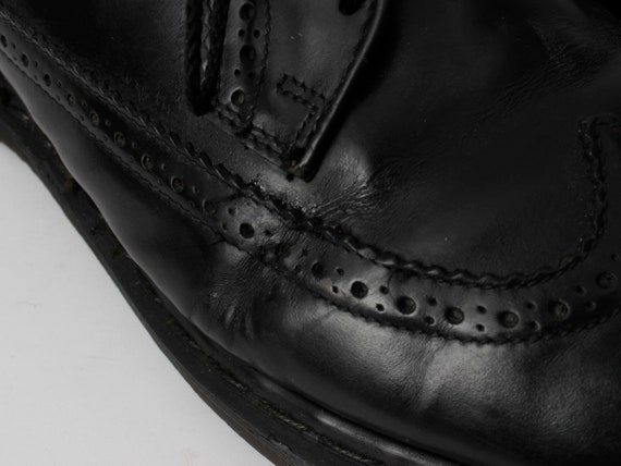 Vintage Dr Martens Shoes Wing Tip Wingtip Black Z… - image 8