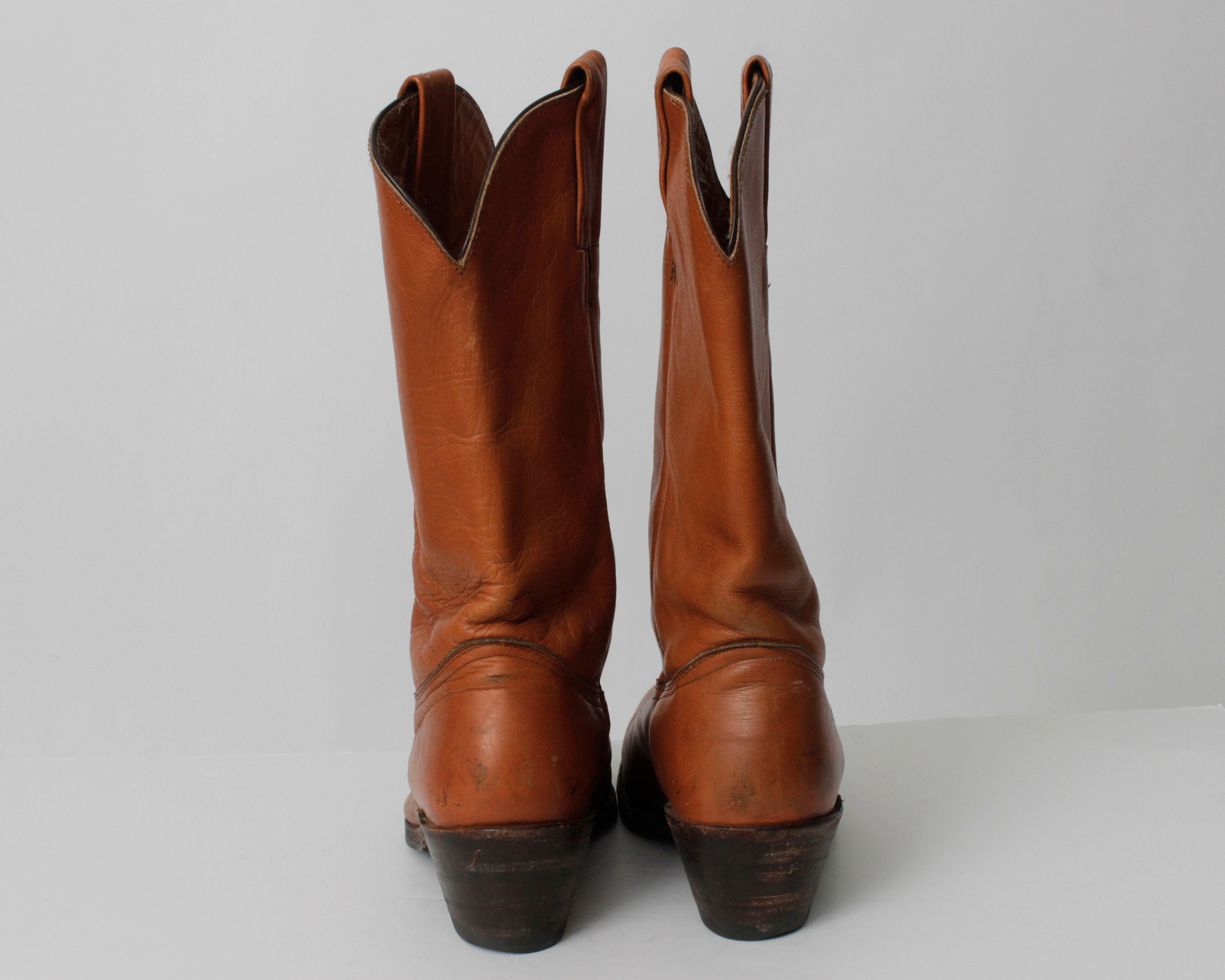 FRYE Vintage brown leather Western cowboy boots mens size 10 D 2350 USA Frye Brown Western Boots for Men for Sale | Shop New & Used  main image 3