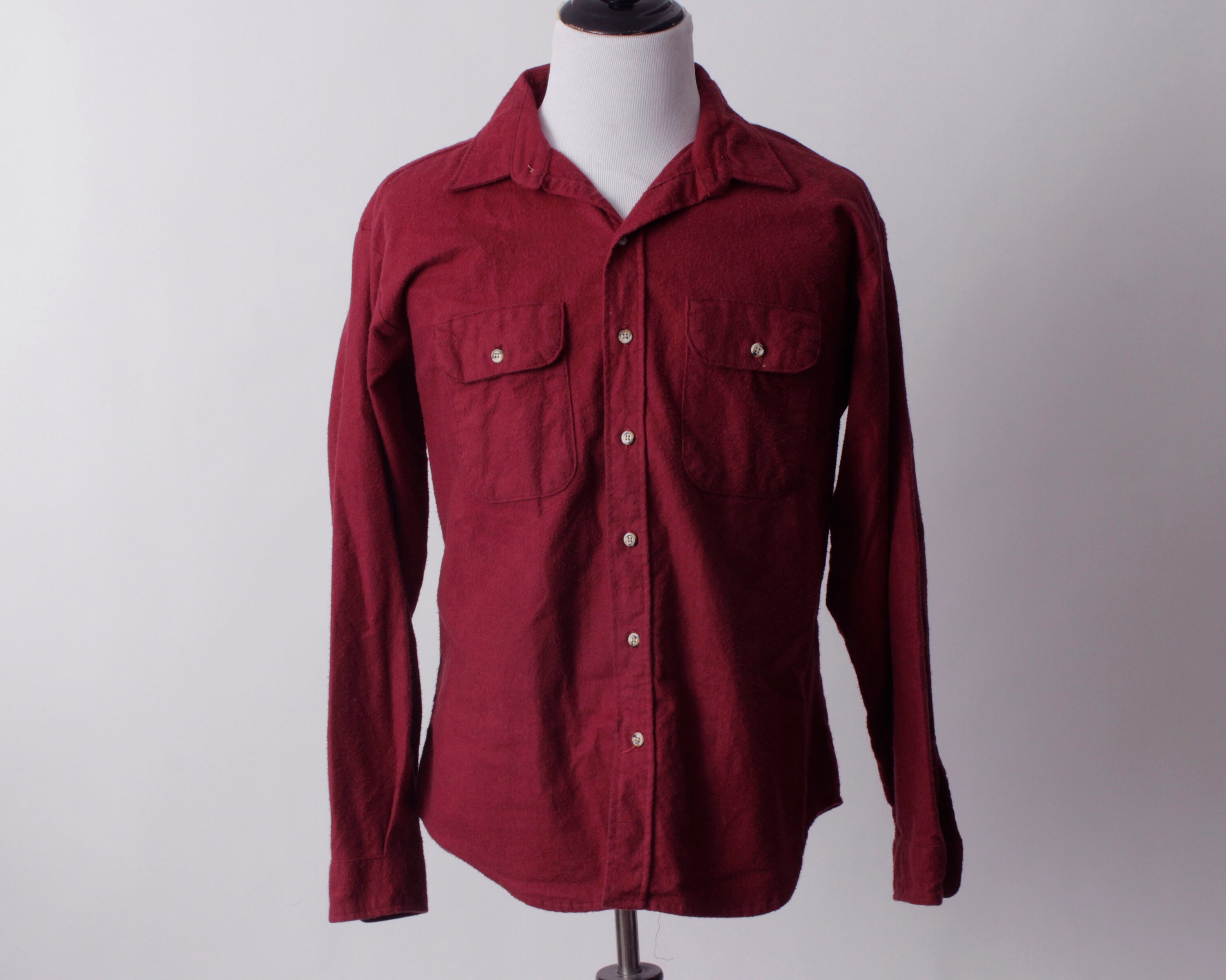 Vintage Men's Shirt Flannel Chamois 