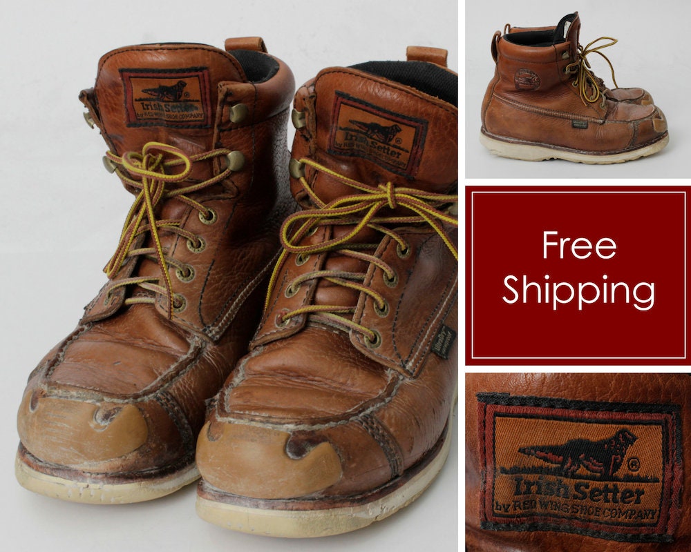 rojo Wing botas Irish Setter botas Marrón tamaño 8 cuero 41 rojo Wing botas Irish Setter Setter Setter botas Marrón tamaño 8 cuero 41 e5f45e