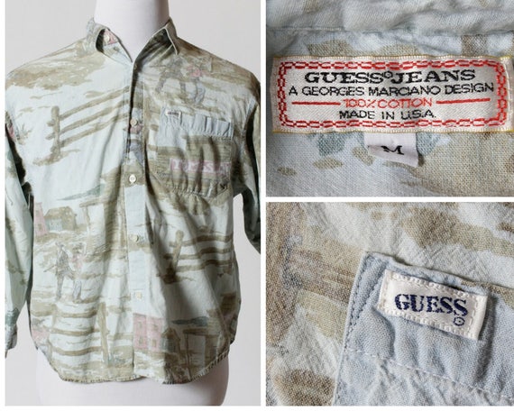 guess western shirt