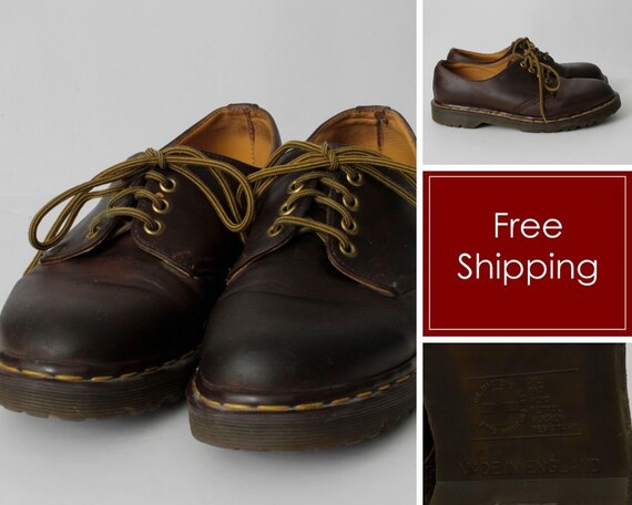 Vintage 90s Dr Martens Shoes Doc Men's Size 9 Brow