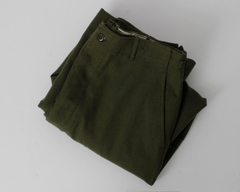 Vintage Military Pants M 51 1951 Wool Field Pants Korea War Era 8405-231-7203 Retro 50/'s 34 x 32
