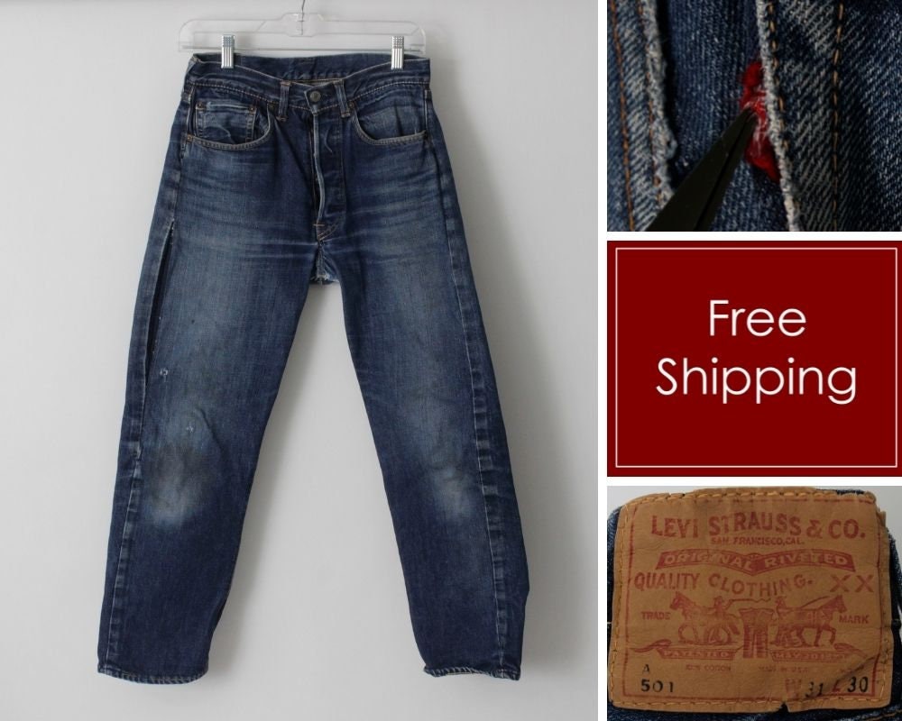 Vintage Levi's 501XX Big E Selvedge Jeans by LVC – Sweet Iris Vintage