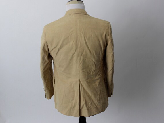 Vintage 80s Corduroy Blazer Men's Jacket Suit Coa… - image 9