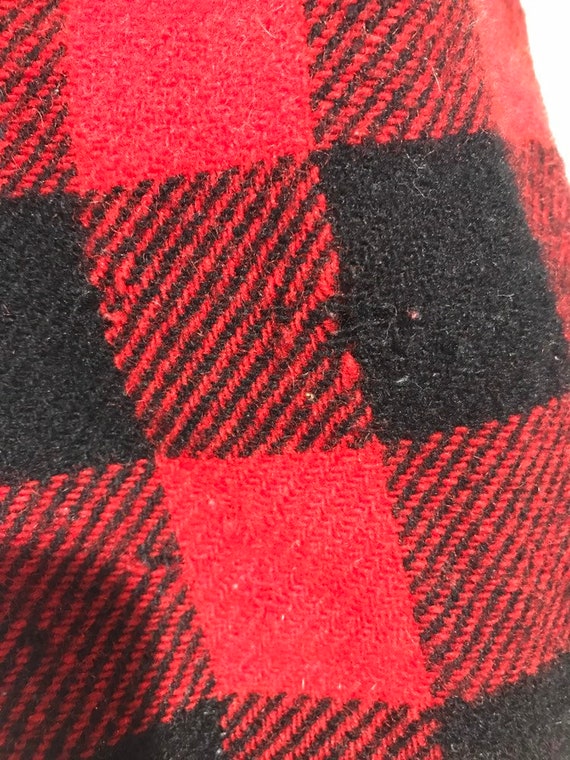 Vintage 40's Buffalo Plaid Wool Shirt Winter King… - image 8