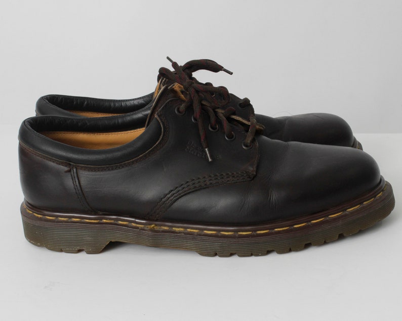 Vintage 90s Dr Martens Men's Shoes Doc Size 14 Dark Brown | Etsy
