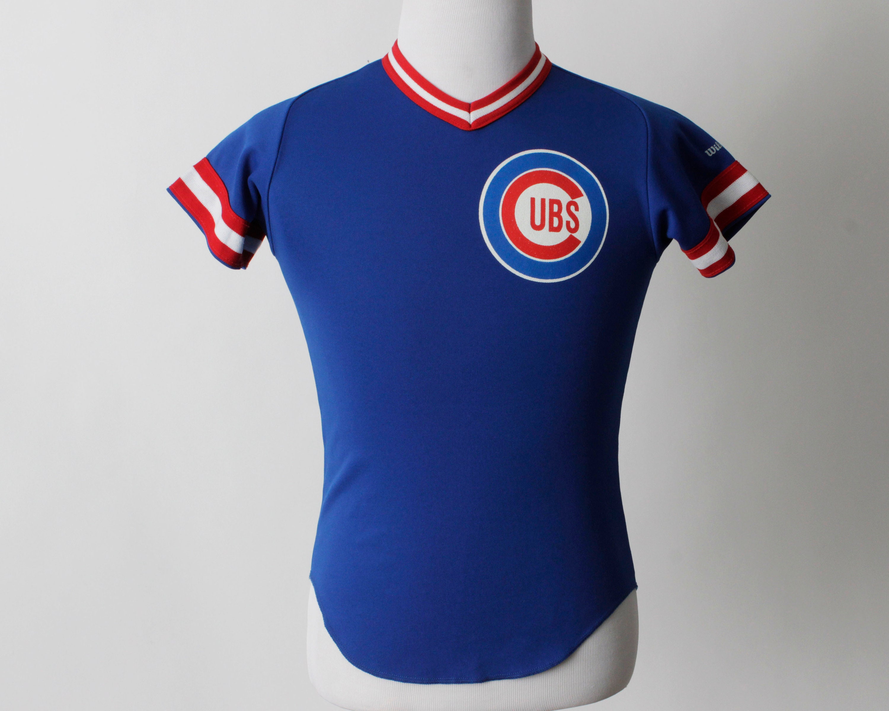 Stitches Athletic Gear Men's Chicago Cubs Jersey Red Blue