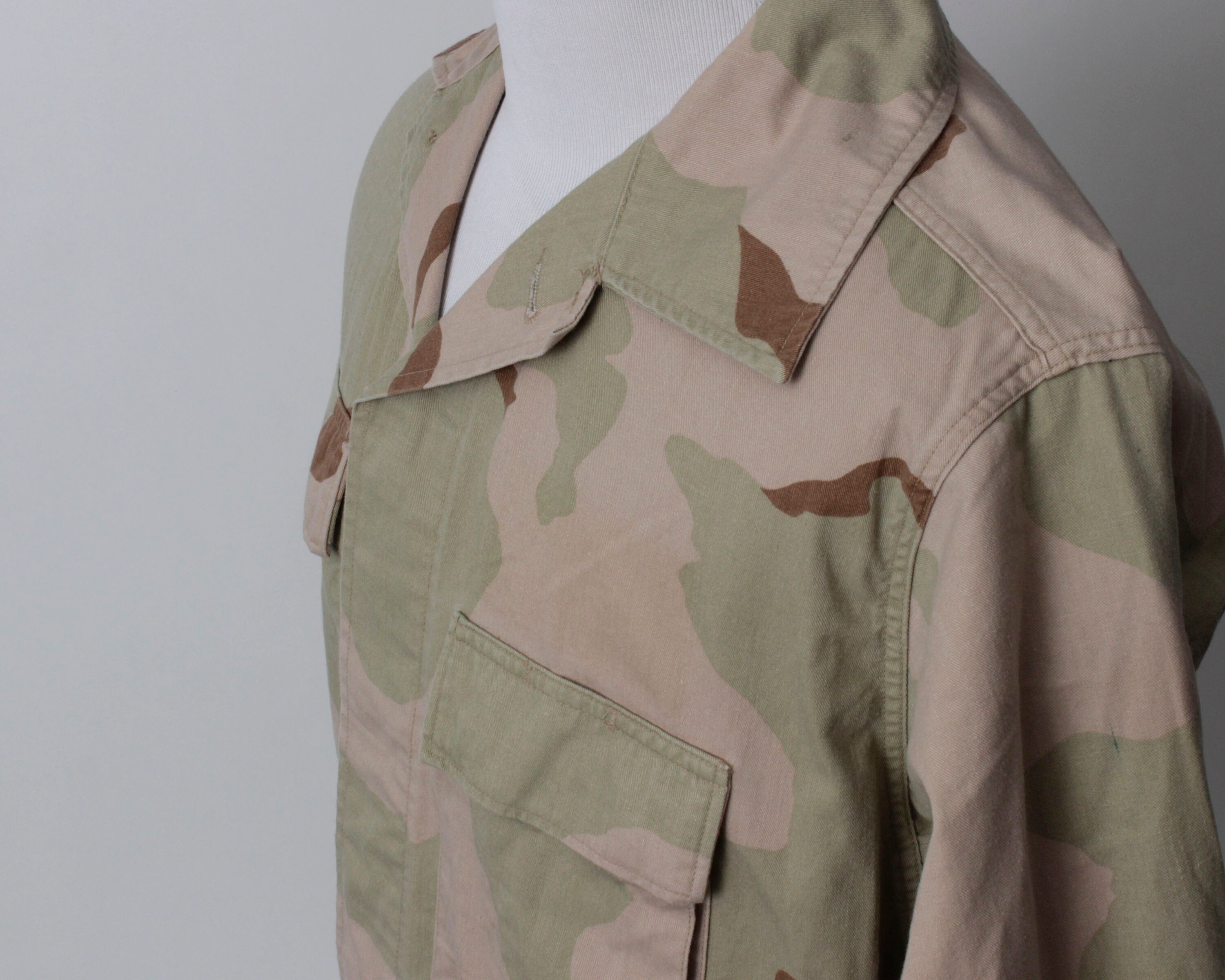 Vintage 90s Desert Storm Jacket Military 1991 Iraq Army