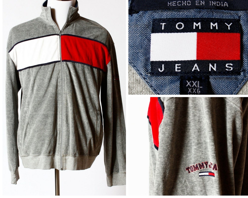 tommy hilfiger velour jacket