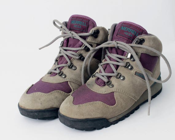 retro hiking boots