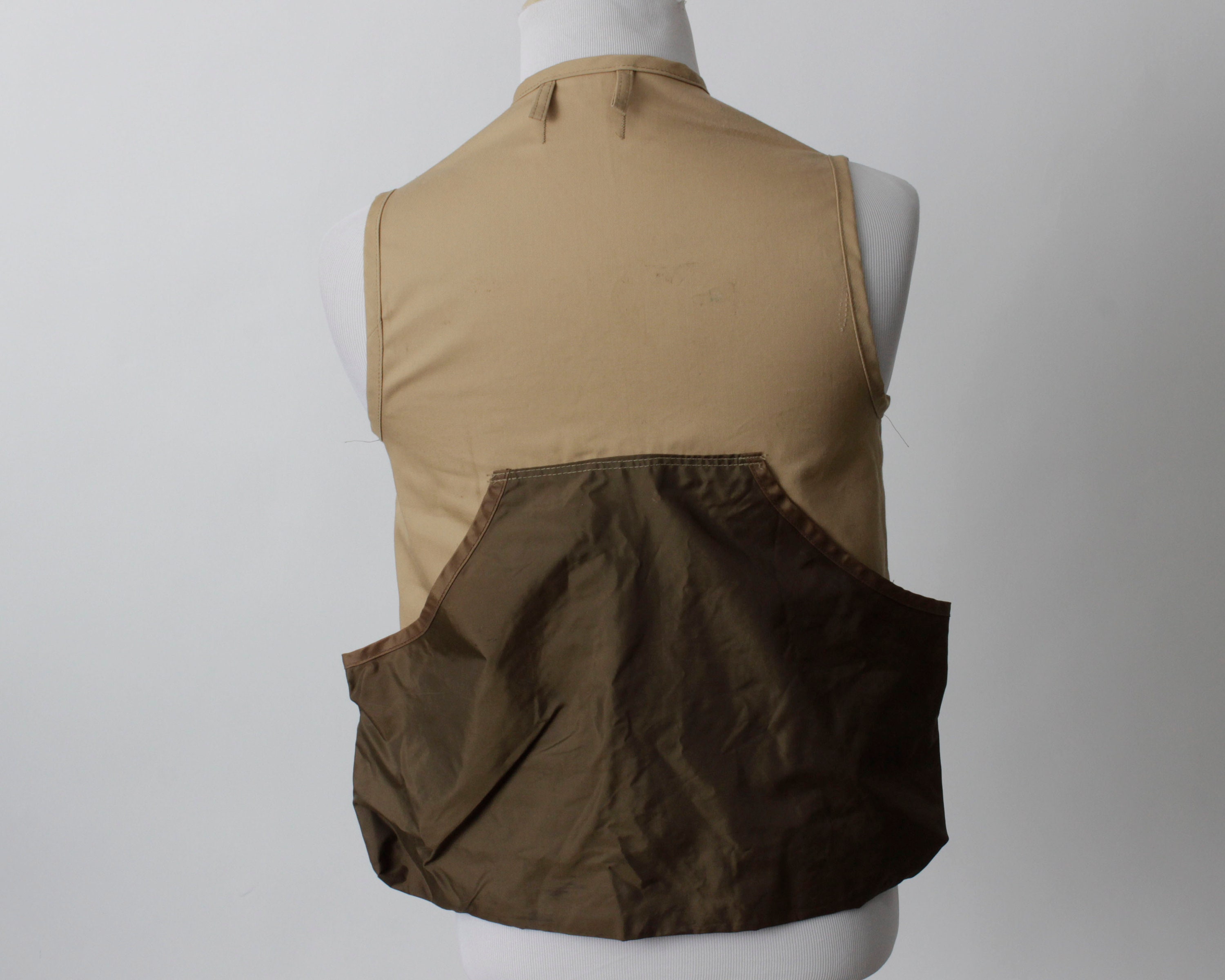 Vintage 80s Hunting Vest Jim Catfish Hunter Saftbak Brown Shotgun 