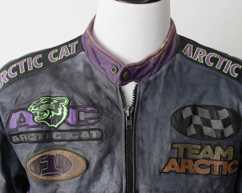 arctic cat leather snowmobile jacket