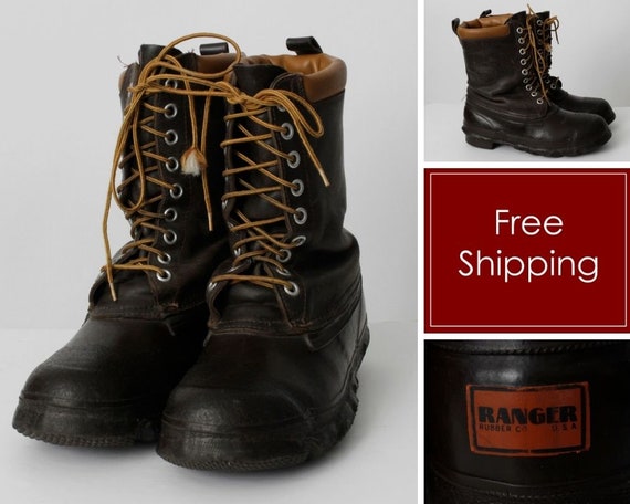 Vintage 60s Ranger Boots Men's Alaskan Snow Boot … - image 1