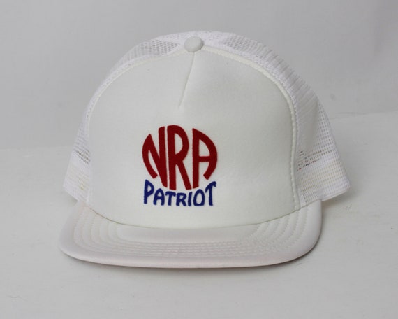 Vintage 80s NRA Gun Hat Snap Back Snapback Guns P… - image 1