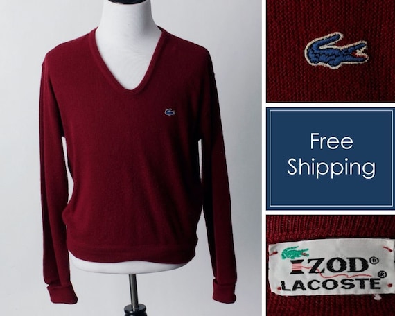 Vintage 70s Lacoste Sweater Men's Women's Izod Ma… - image 1