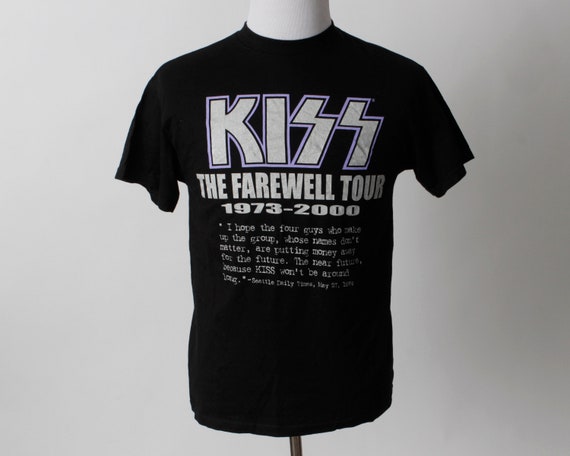 米国製 00s KISS Ｔシャツ THE FAREWELL TOUR 2001 Kiss Farewell Tour 1973 2001 Tokyo T-Shirt M Limited Edition