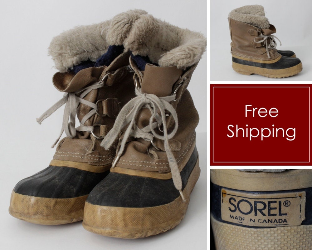 Vintage Women s Sorel Boots Size 5 Retro 90s USA 5 UK 3 EUR 35 36 Made in Canada Etsy Singapore