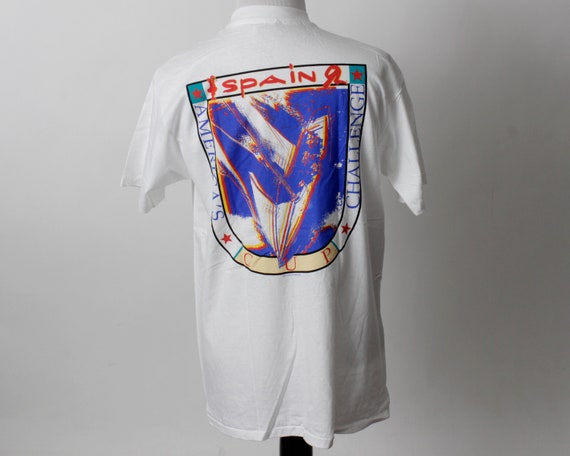 Vintage 90s Sailing T Shirt Tee T-Shirt America's… - image 5