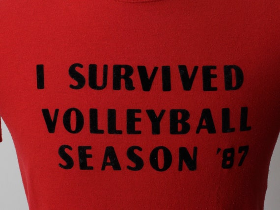 Vintage 80s Volleyball T Shirt TShirt T-Shirt 198… - image 4