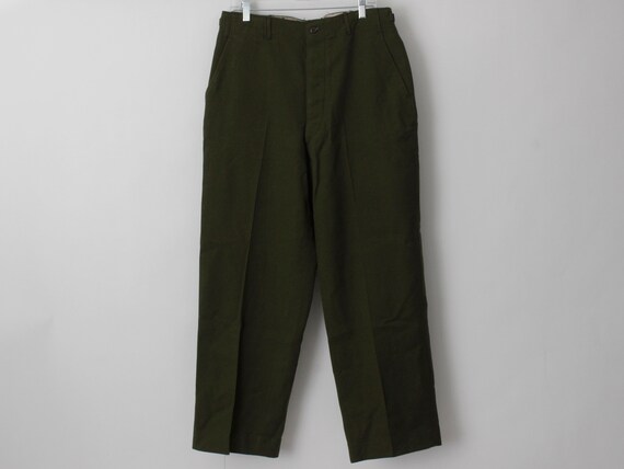 パンツ 50s US ARMY M-51 WOOL TROUSERS PANTS Vintage Military Pants M 51 1951 Wool Field Pants Korea War Era