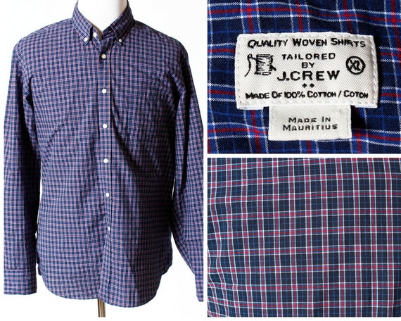 Men's J Crew Factory Shirt Blue White 