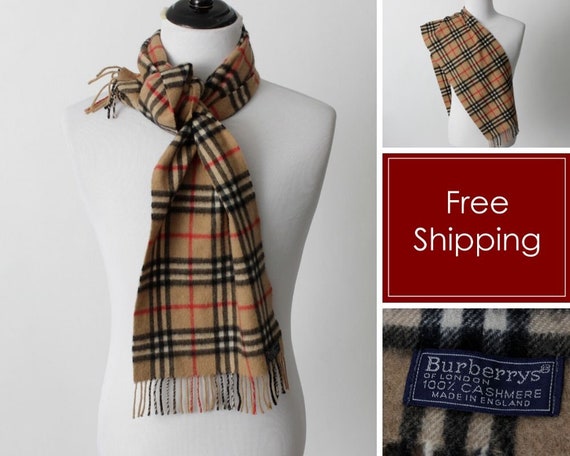 etsy burberry scarf