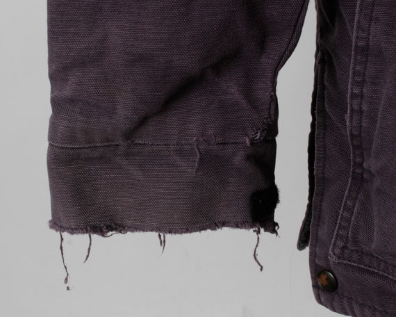 Vintage 80s Chore Work Coat Men's Walls Purple Ja… - image 5
