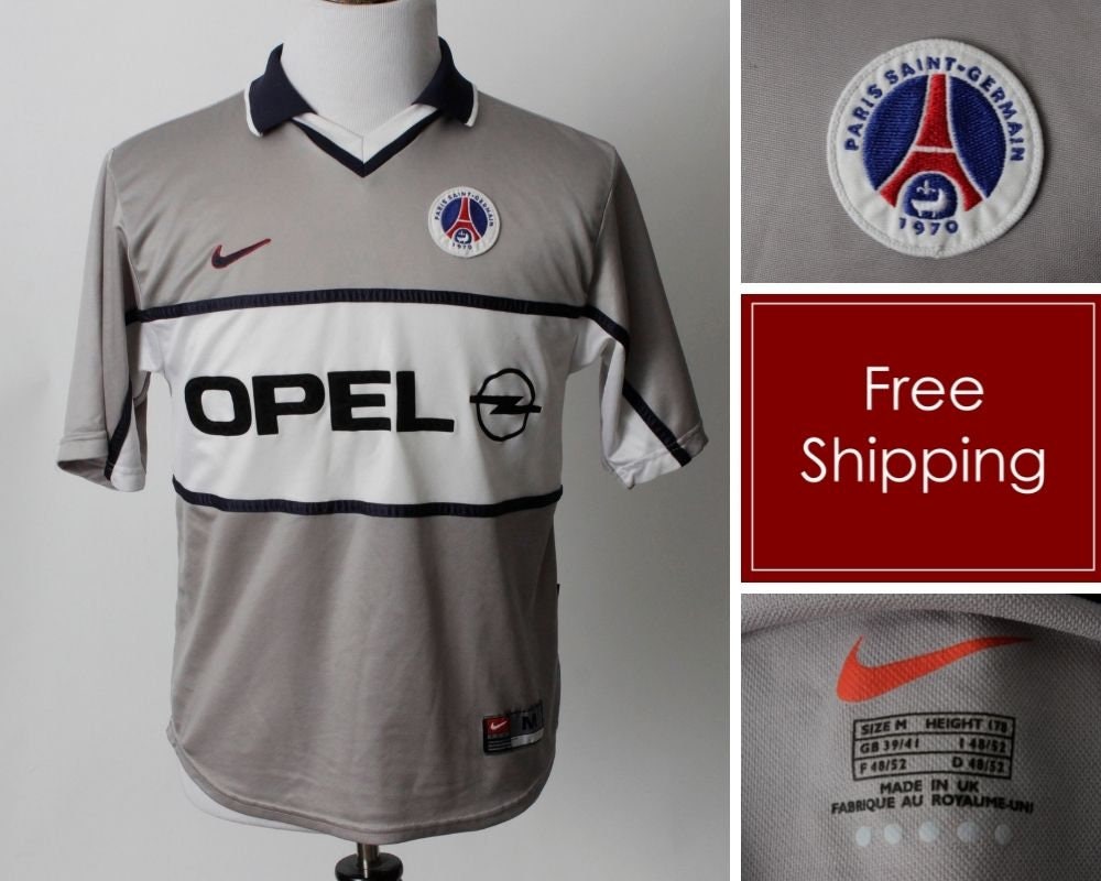 Vintage Paris Saint Germain Jersey 2000 2001 Away Opel 23 Gray - Etsy