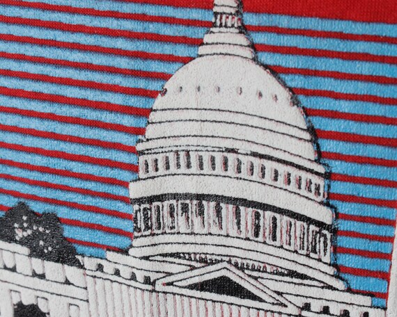 Vintage 80s Washington DC D.C. T Shirt Tee Capito… - image 5