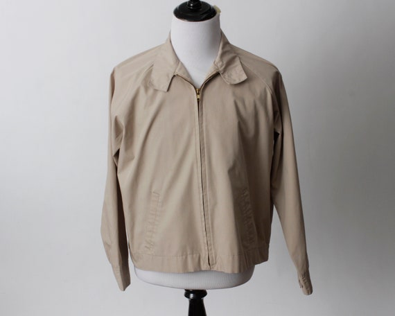 Vintage 80s Windbreaker Jacket Men's Harrington S… - image 2