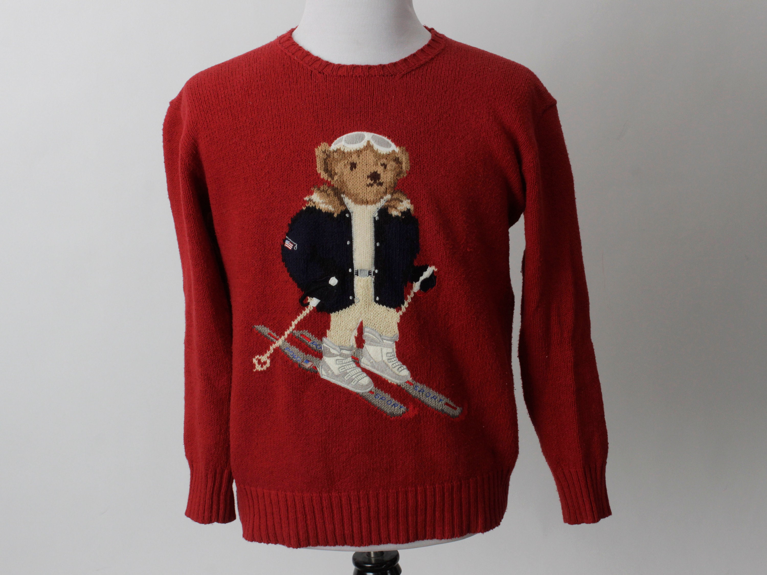 Vintage 90s Polo Bear Sweater Ralph 