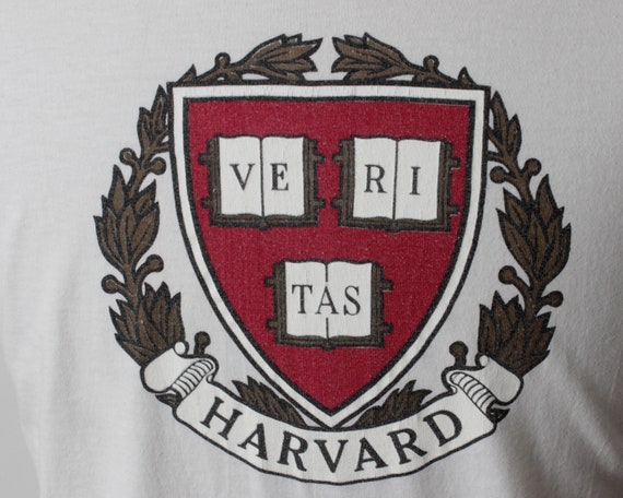 Vintage 80s Harvard T Shirt Tee University Boston… - image 4