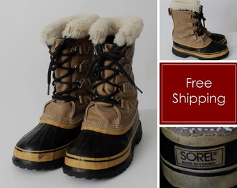 Sorel Boots Size 7 Caribou Retro 90s 