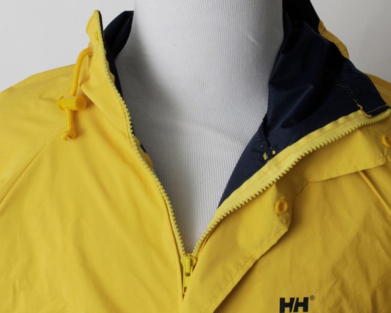 Helly Hansen Jacket Men's Yellow Rain Parka Hood … - image 3