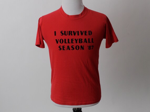 Vintage 80s Volleyball T Shirt TShirt T-Shirt 198… - image 2