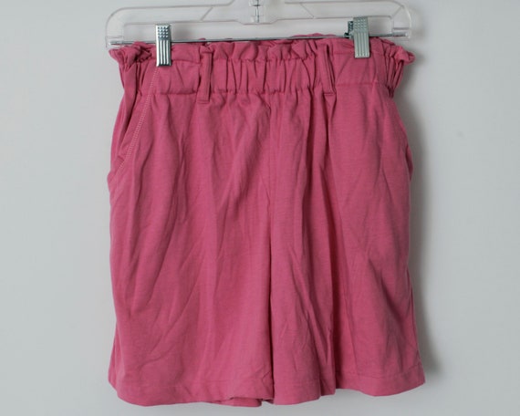 Vintage 80s Shorts Women's Pink Short High Waiste… - image 2