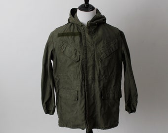 Chaqueta militar vintage de los años 80, de fabricación holandesa, color verde oliva Seyntex, 1987 - Retro de los años 90, talla mediana, M